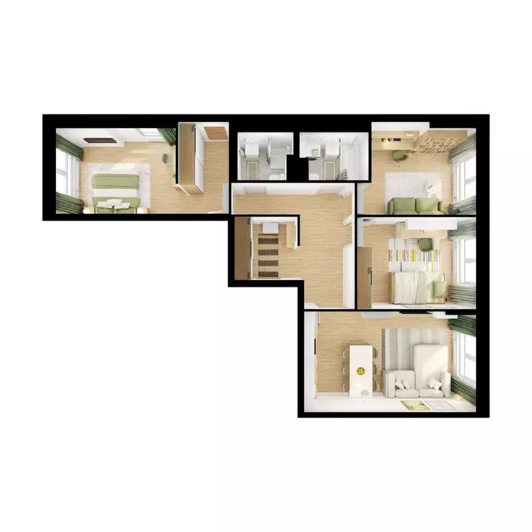 3-к кв. Московская область, Ленинский городской округ, Боброво пгт ш. ... - Фото 1