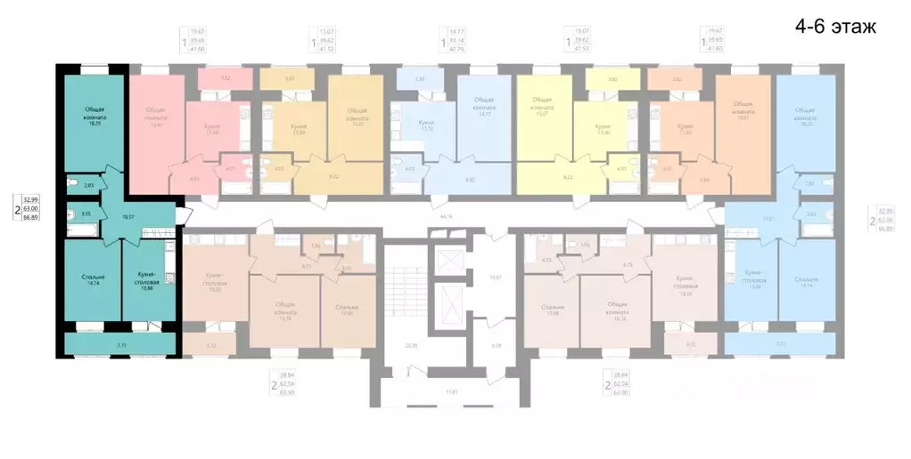 2-к кв. Мордовия, Саранск ул. Филатова, 15 (63.0 м) - Фото 2