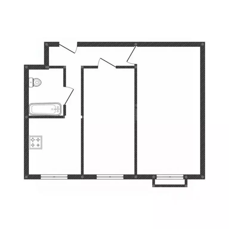 2-к кв. Смоленская область, Вязьма ул. Космонавтов, 8 (40.2 м) - Фото 2
