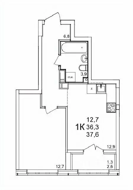 1-к кв. Нижегородская область, Нижний Новгород д. Анкудиновка, КМ ... - Фото 1