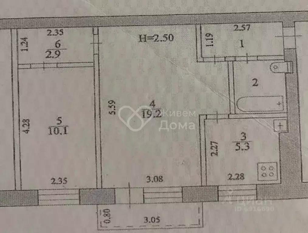 2-к кв. Волгоградская область, Волгоград просп. Имени В.И. Ленина, 153 ... - Фото 2