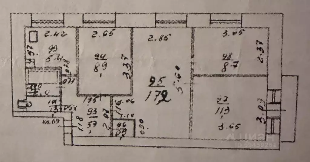 4-к кв. Кировская область, Киров ул. Морозовская, 34 (62.1 м) - Фото 2