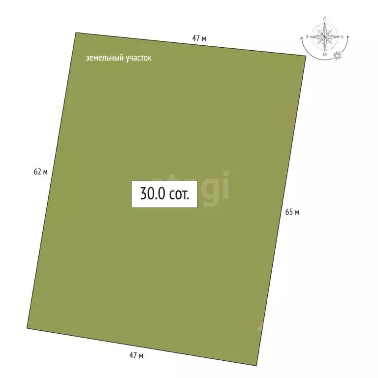 Участок в Алтай, Майминский район, с. Кызыл-Озек Советская ул. (30.0 ... - Фото 2