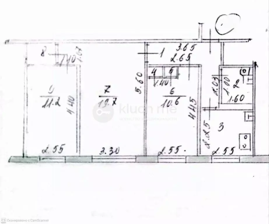 3-к кв. Татарстан, Казань Волгоградская ул., 4 (58.4 м) - Фото 2