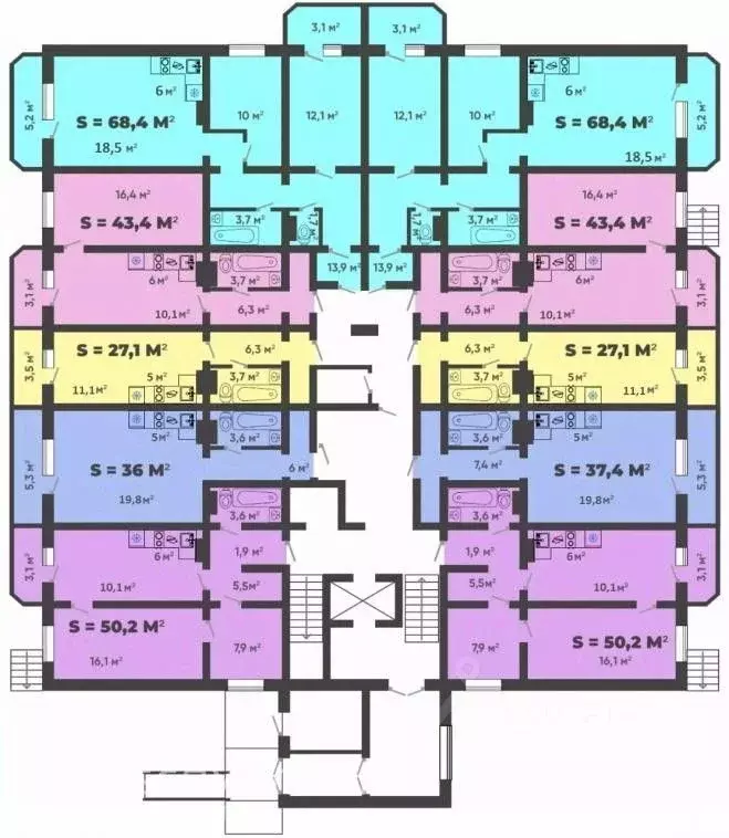 2-к кв. Красноярский край, Минусинск ул. Трегубенко, 65 (43.4 м) - Фото 1