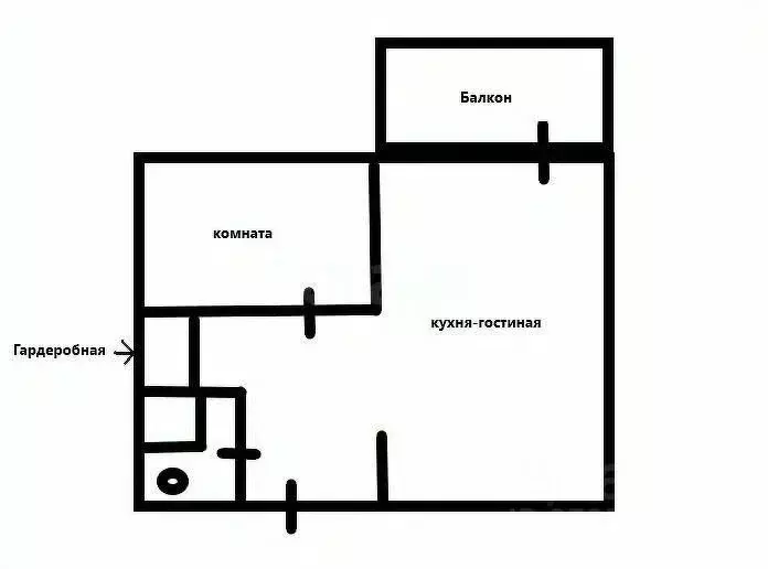 1-к кв. Татарстан, Казань ул. Туганлык, 5А (35.4 м) - Фото 2
