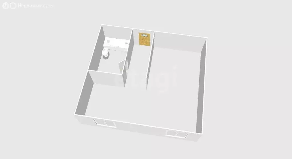 Квартира-студия: Южно-Сахалинск, Фабричная улица, 38 (26.1 м) - Фото 1