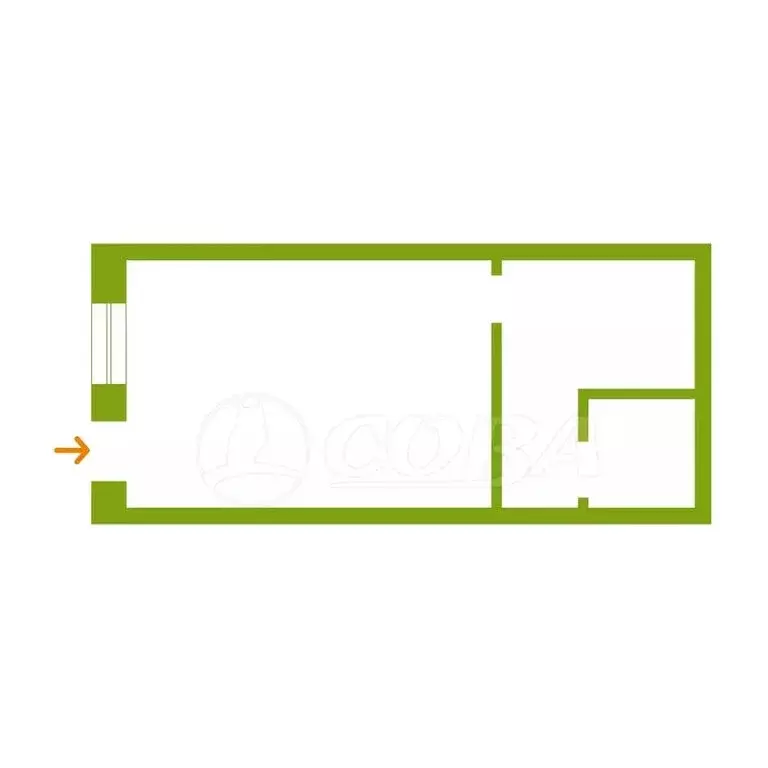Квартира-студия: Тюмень, улица Бабарынка, 65 (29.3 м) - Фото 2