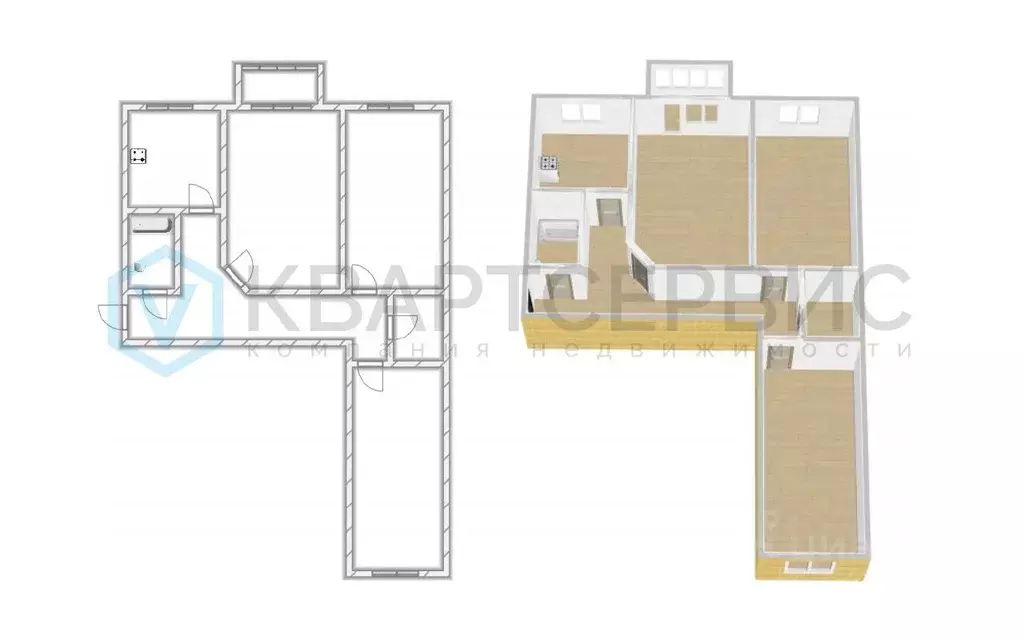 3-к кв. Омская область, Омск Городок Нефтяников мкр, ул. Энтузиастов, ... - Фото 2