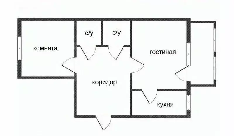 2-к кв. Костромская область, Кострома Некрасовское ш., 6А (42.0 м) - Фото 2
