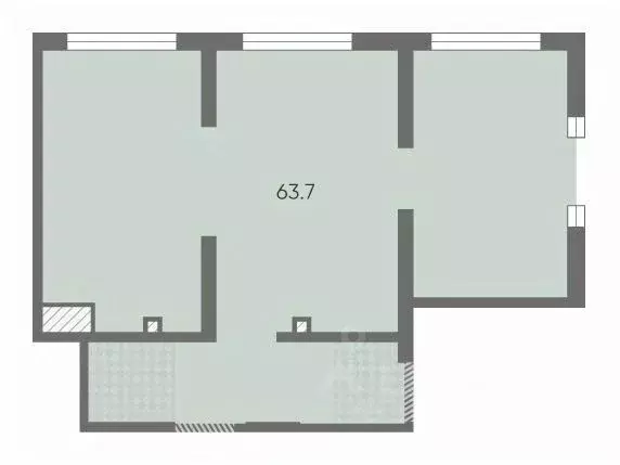 Помещение свободного назначения в Санкт-Петербург Октябрьская ... - Фото 1