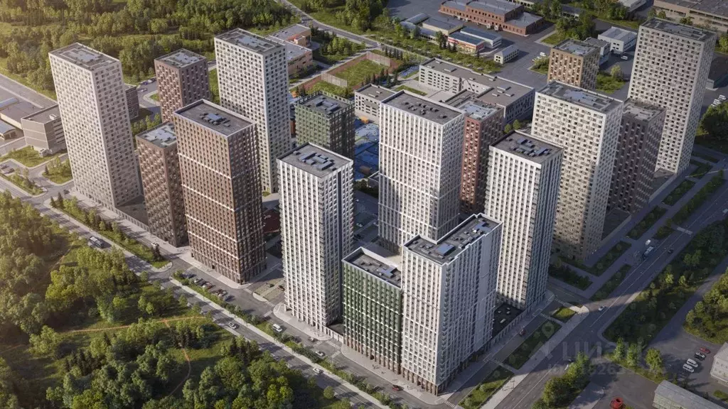 Студия Москва Русич Кантемировский жилой комплекс (20.0 м) - Фото 1