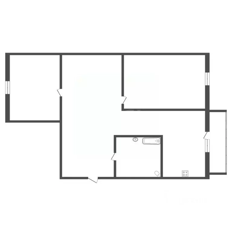 2-к кв. Амурская область, Благовещенск Игнатьевское ш., 12/6 (60.7 м) - Фото 2