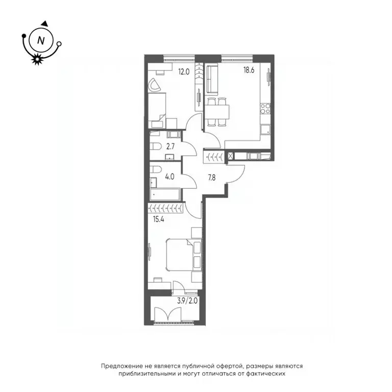 2-к кв. Омская область, Омск Зеленая река мкр, 14 (62.5 м) - Фото 0