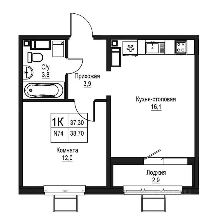 1-к кв. Нижегородская область, Нижний Новгород пос. Малышево, ул. ... - Фото 0