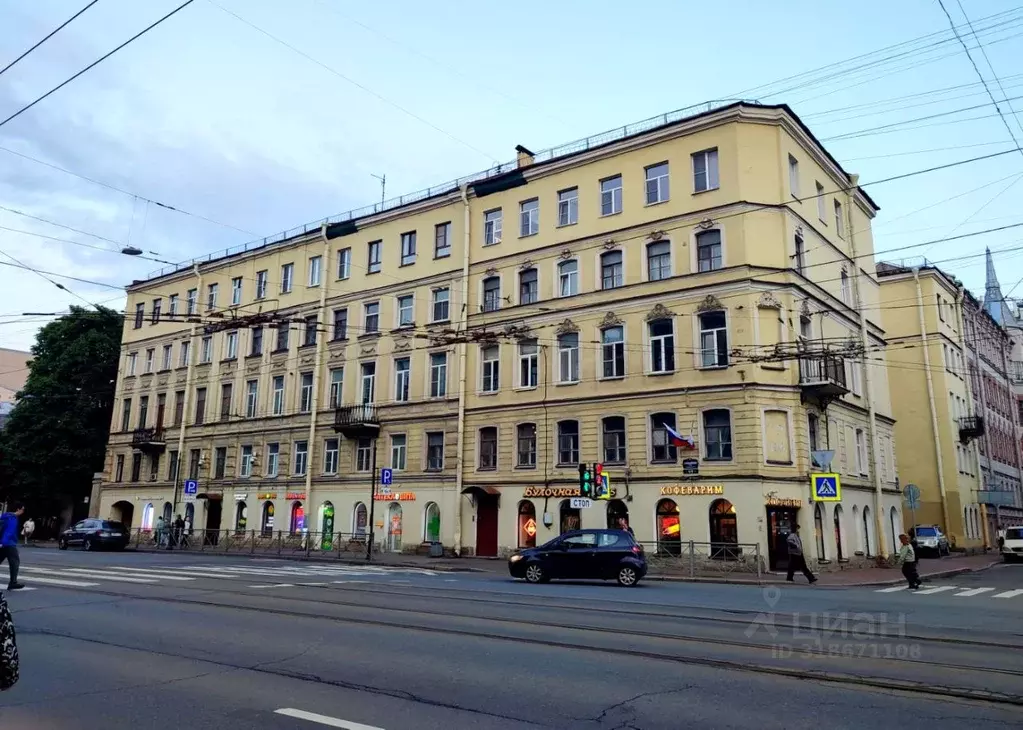 Комната Санкт-Петербург 1-я Красноармейская ул., 8-10 (20.6 м) - Фото 0