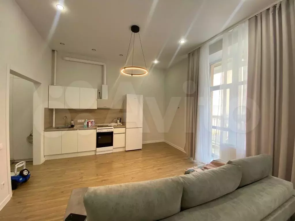 1-к. квартира, 36 м, 2/8 эт. - Фото 1