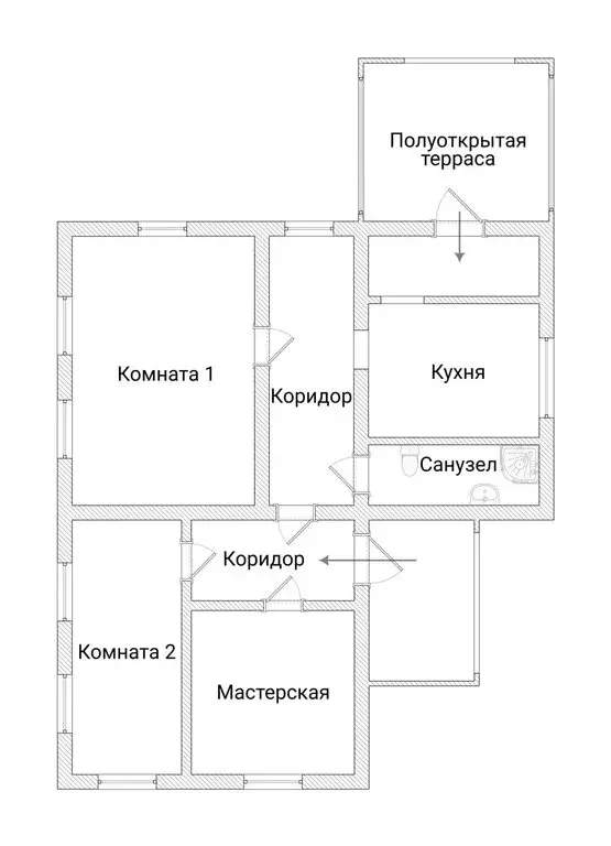 Дом в Лужский район, Володарское сельское поселение, деревня Городец ... - Фото 1