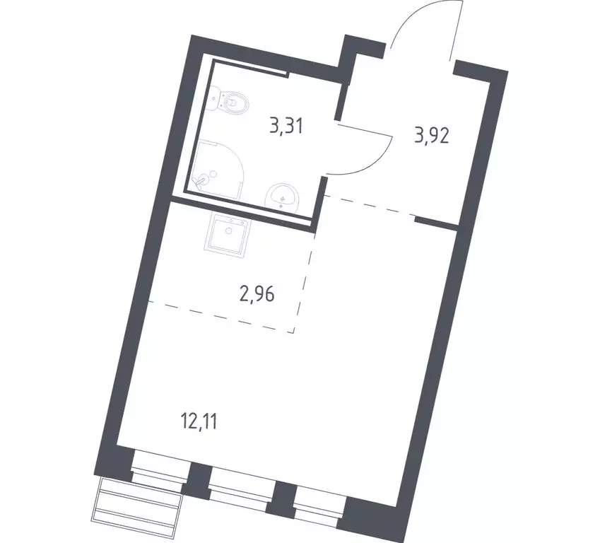 Квартира-студия: село Лайково, микрорайон Город-Событие, ЖК Рублёвский ... - Фото 1