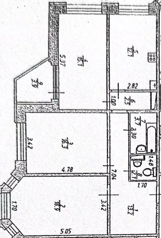 3-к кв. Московская область, Щелково Центральная ул., 96к2 (83.9 м) - Фото 2
