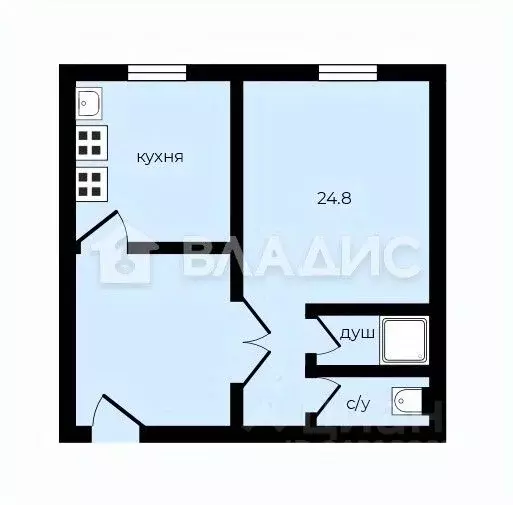 Комната Владимирская область, Ковров ул. Киркижа, 30 (24.8 м) - Фото 2