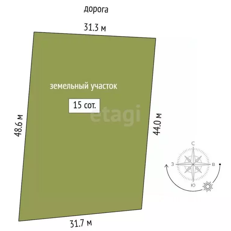 Участок в Тюменская область, Тюменский муниципальный округ, д. ... - Фото 2