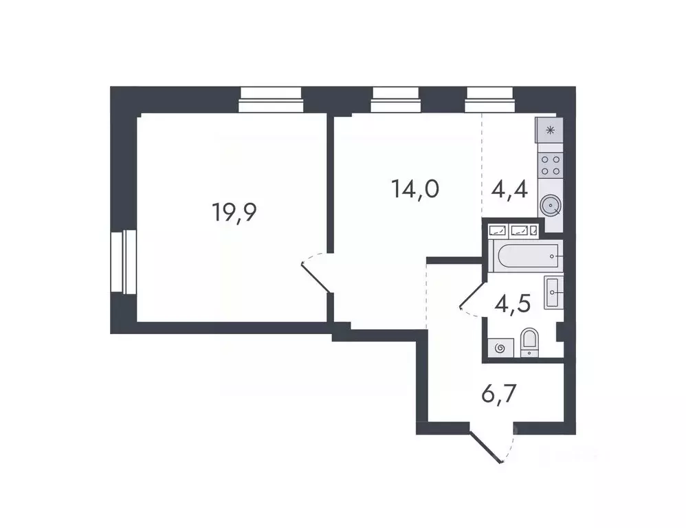 2-к кв. Кировская область, Киров ул. Чистопрудненская, 13 (49.5 м) - Фото 0