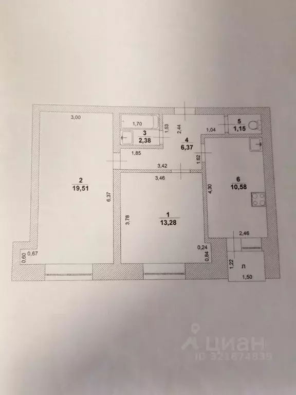 2-к кв. Ульяновская область, Ульяновск Почтовая ул., 29 (53.0 м) - Фото 1