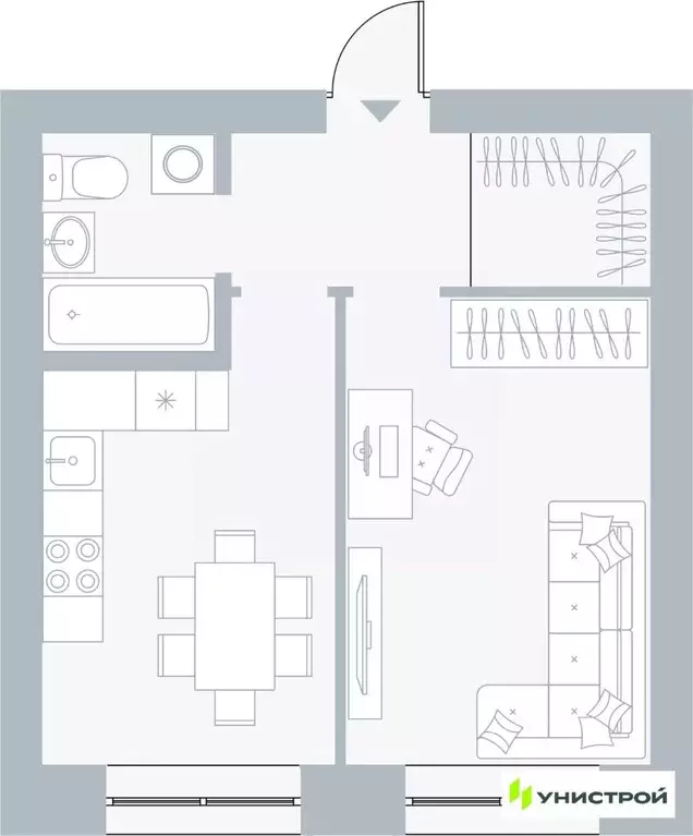 1-к кв. Пермский край, Пермь Рионская ул., 4А (37.13 м) - Фото 1
