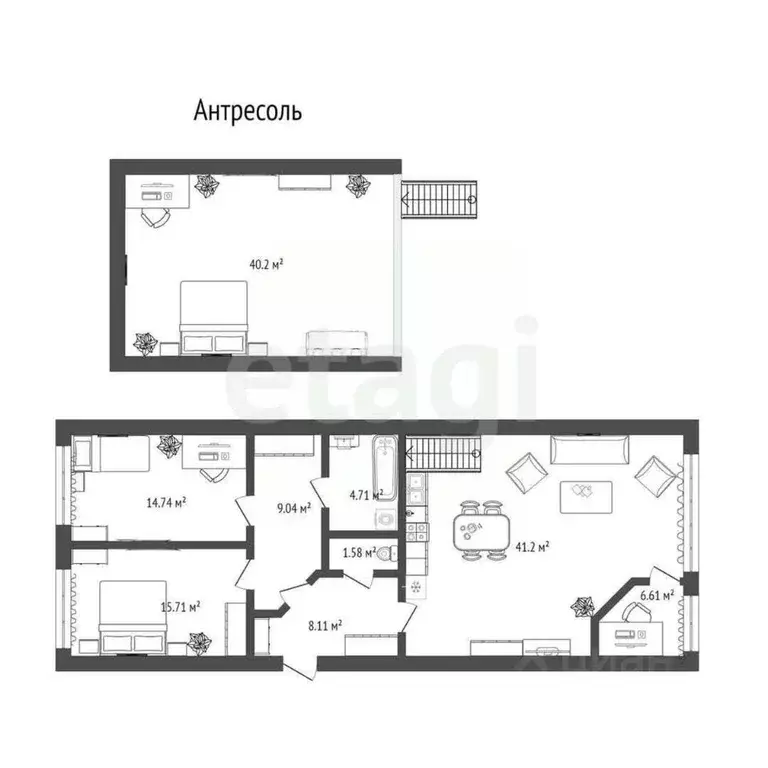 3-к кв. Тюменская область, Тюменский муниципальный округ, д. Дербыши ... - Фото 2