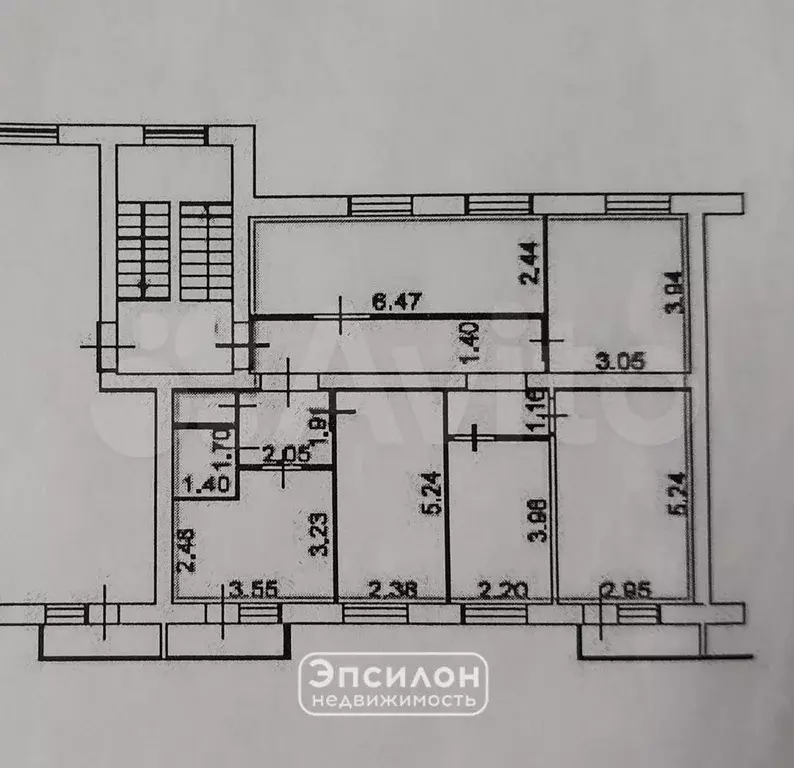 5-к. квартира, 94,5 м, 2/3 эт. - Фото 0