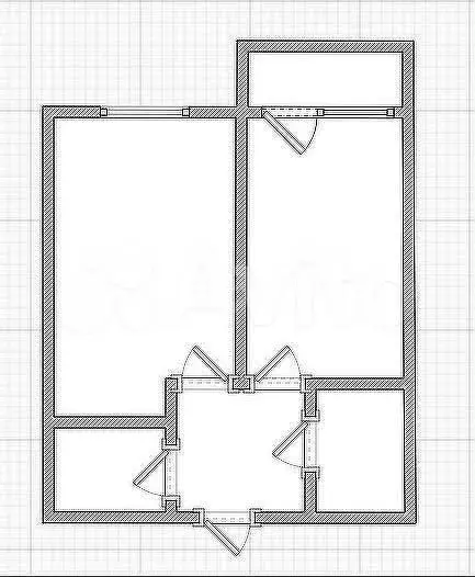 1-к. квартира, 37,4 м, 2/9 эт. - Фото 0
