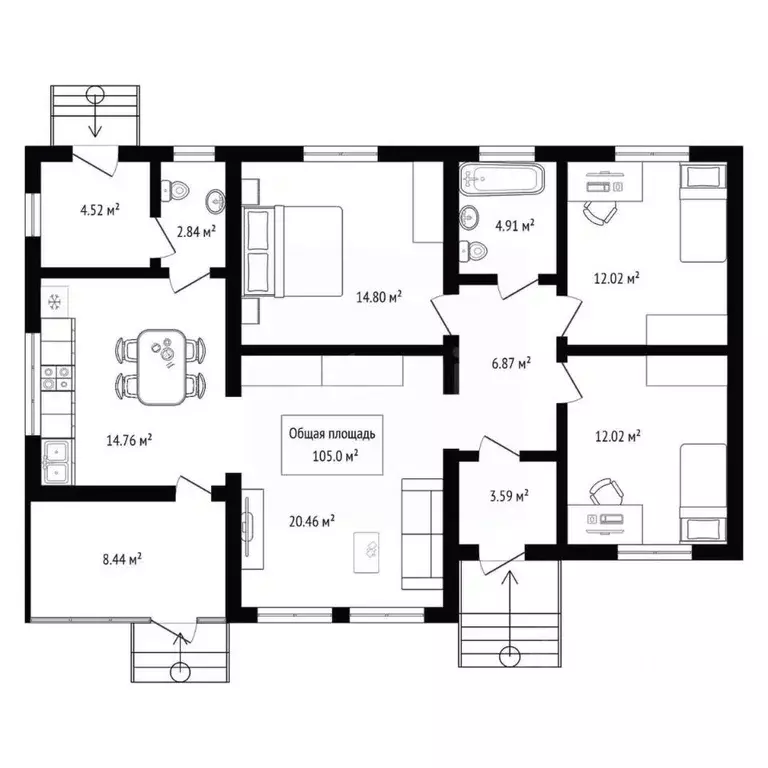 Дом в Новосибирская область, Новосибирский район, Кубовинский ... - Фото 2
