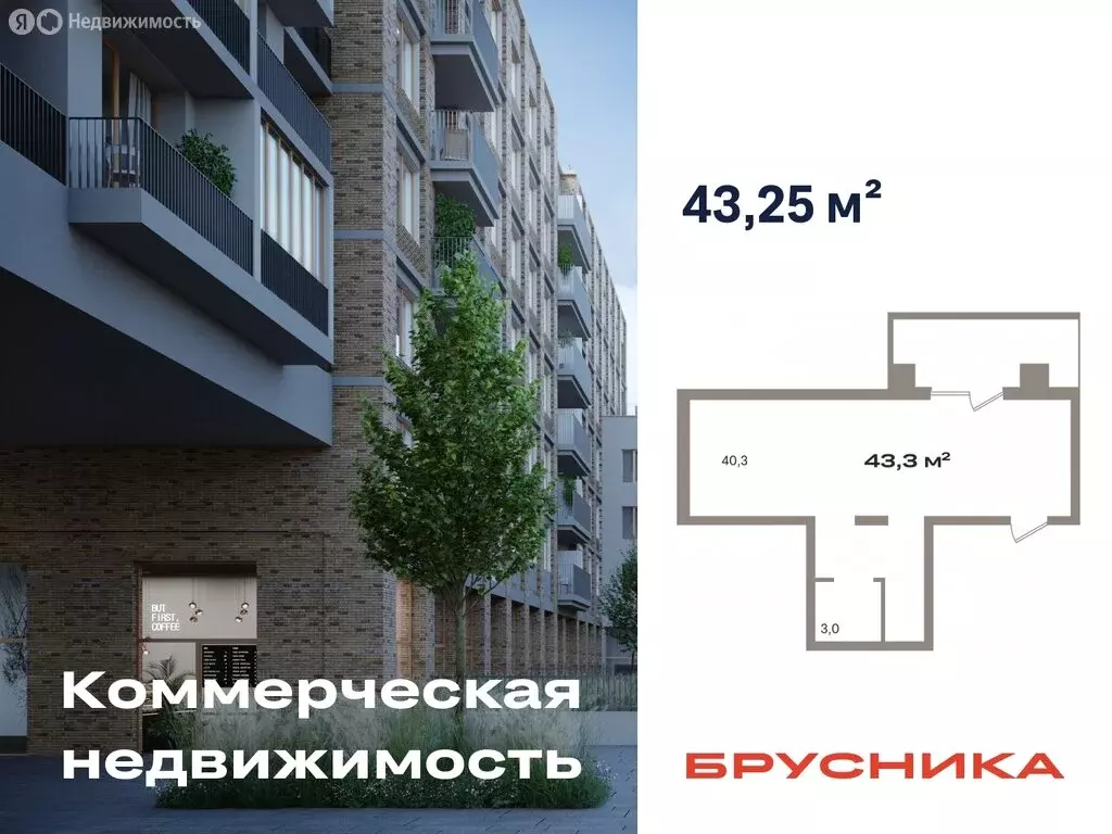 Помещение свободного назначения (43.25 м) - Фото 0