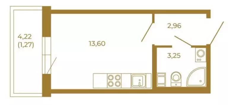 Продаётся квартира-студия, 24 м - Фото 1