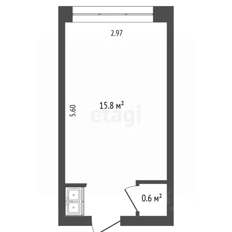 Комната Хабаровский край, Комсомольск-на-Амуре ул. Котовского, 7 (15.8 ... - Фото 2