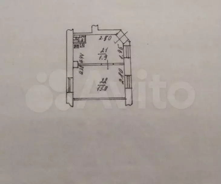 1-к. квартира, 25 м, 2/2 эт. - Фото 0