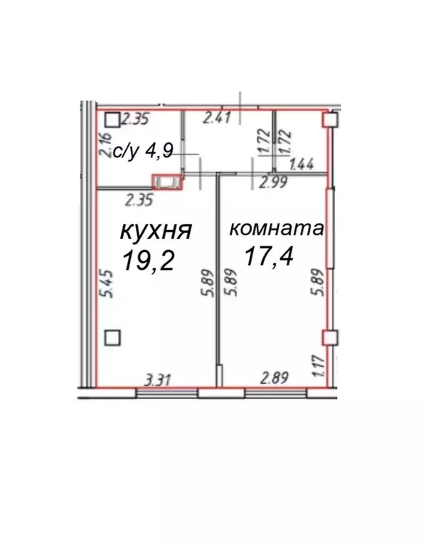 1-к кв. Ленинградская область, Мурино Всеволожский район, ул. Шоссе в ... - Фото 2