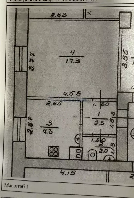 1-к кв. Нижегородская область, Нижний Новгород просп. Гагарина, 104 ... - Фото 2