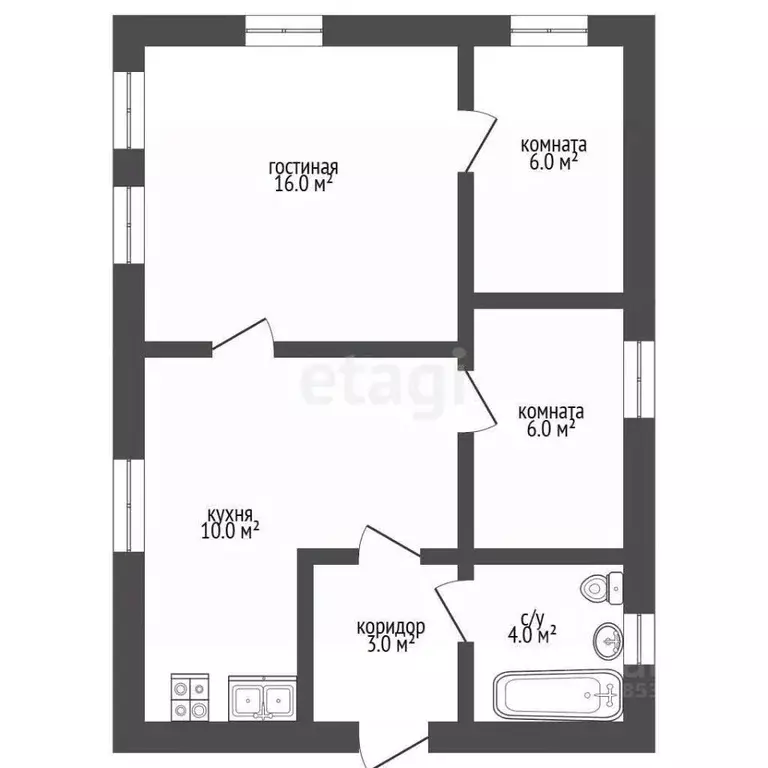 Дом в Алтайский край, Первомайский район, с. Зудилово ул. Титова, 19 ... - Фото 1