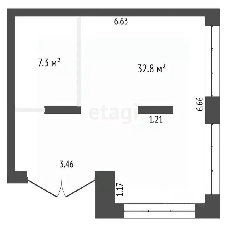 Торговая площадь в Тюменская область, Тюмень Причальная ул., 5 (40 м) - Фото 2