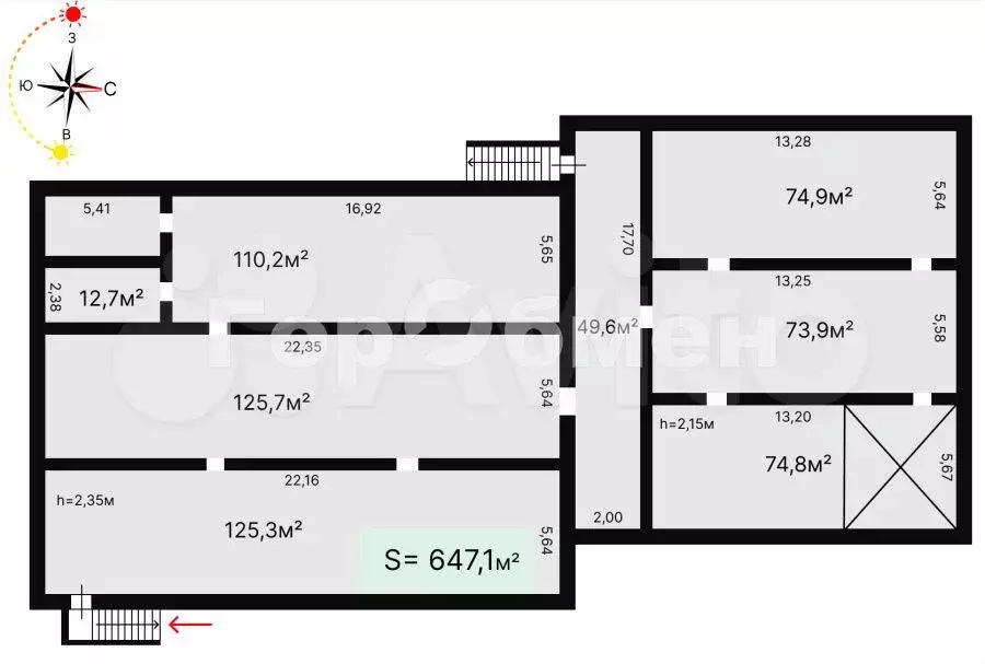 Продам помещение свободного назначения, 647.1 м - Фото 0