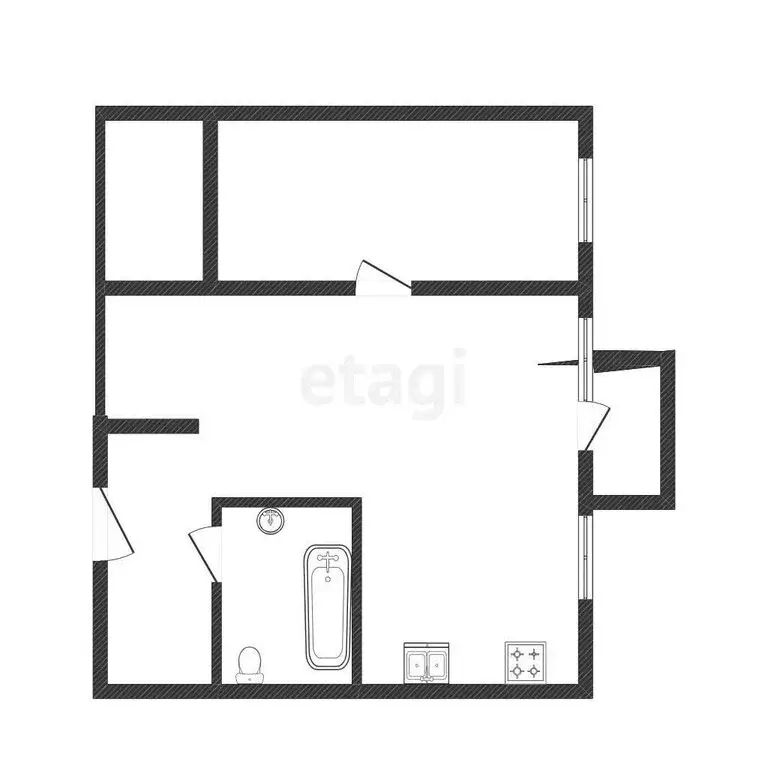 2-комнатная квартира: Кыштым, улица Ленина, 29 (41.3 м) - Фото 1