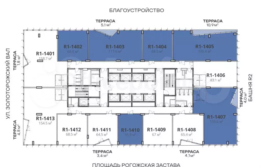 Офис 159.6 кв.м - Фото 0