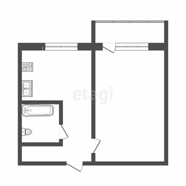 1-комнатная квартира: Саранск, улица Тани Бибиной, 3/1 (37.1 м) - Фото 0