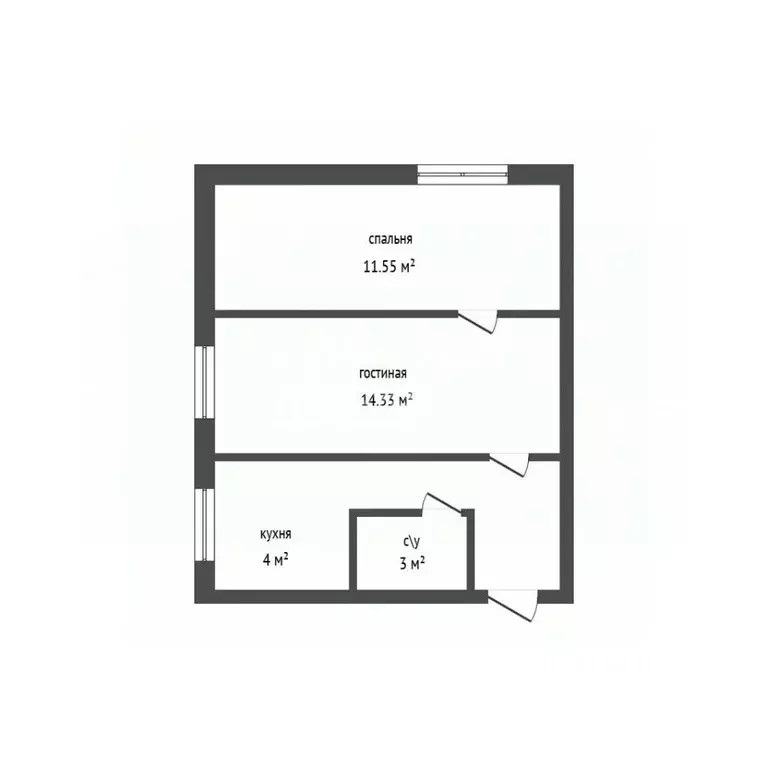 2-к кв. Дагестан, Дербент Красноармейский пер., 56 (41.8 м) - Фото 2