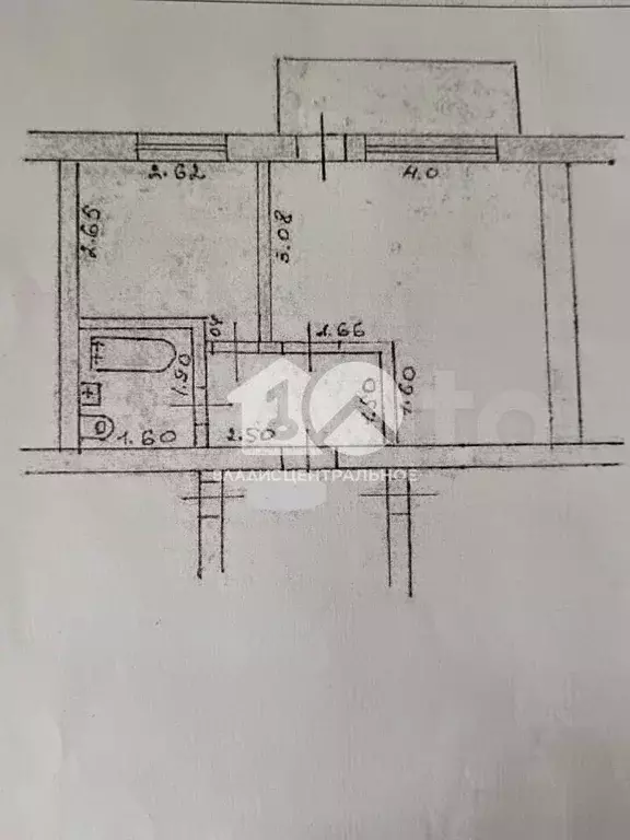 1-к. квартира, 30,2 м, 2/5 эт. - Фото 0