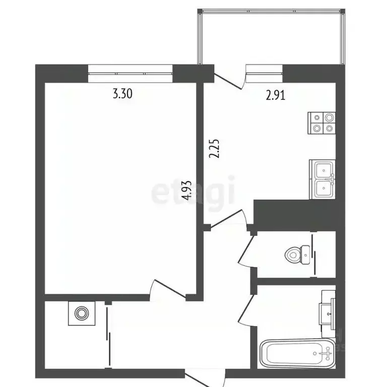 1-к кв. Москва Дегунинская ул., 20к1 (38.2 м) - Фото 1