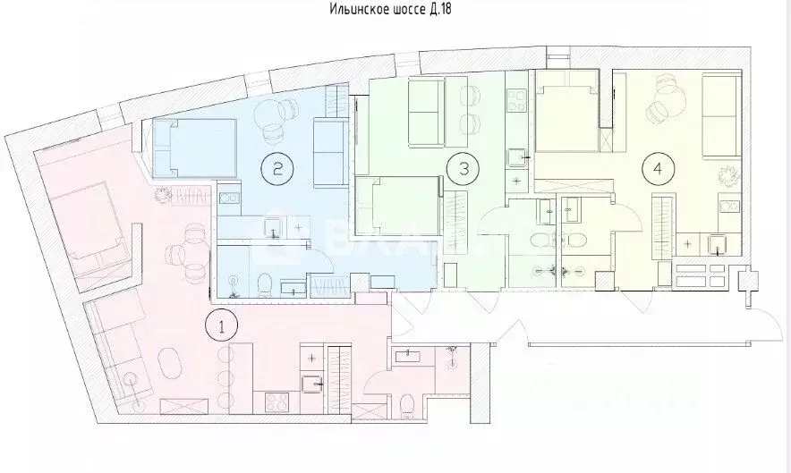 Студия Московская область, Красногорск Ильинское ш., 18 (35.6 м) - Фото 2