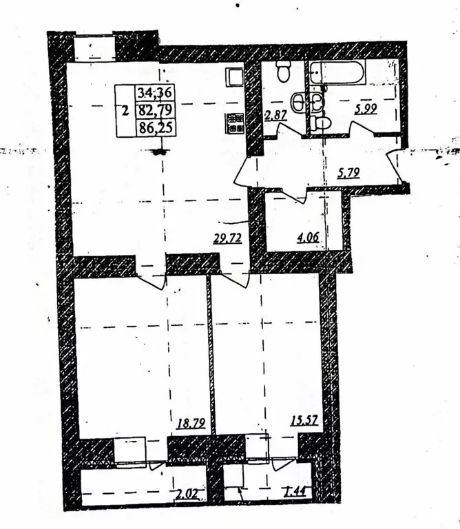 2-комнатная квартира: Владимир, улица Верхняя Дуброва, 32В (84.4 м) - Фото 1